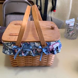 Longaberger small picnic basket.
